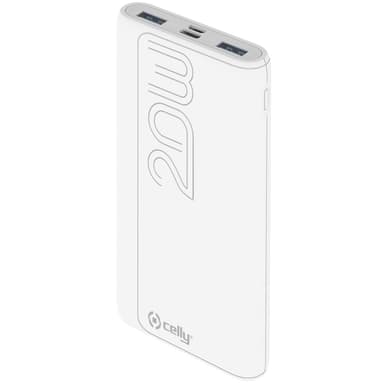 Celly PowerBank PD 20W 10 000 mAh valkoinen