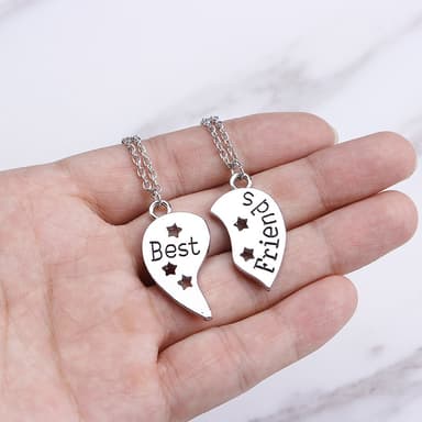 Heart Puzzle Kaulakoru Ystävyys Kaulakoru 2 kpl Hopea