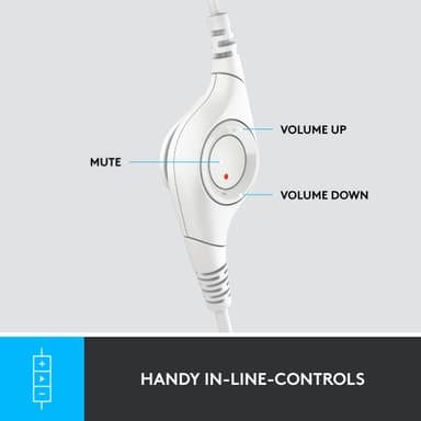 Logitech H390 USB kuulokkeet (valkoinen)