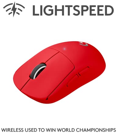 Logitech G Pro X Superlight langaton pelihiiri (punainen)