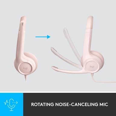 Logitech H390 USB kuulokkeet (vaaleanpunainen)