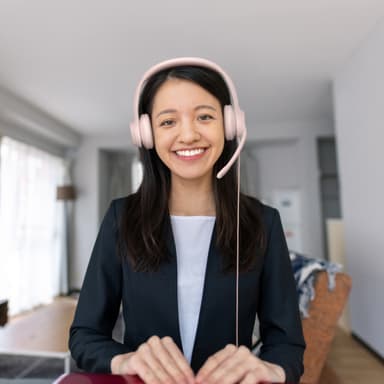 Logitech H390 USB kuulokkeet (vaaleanpunainen)