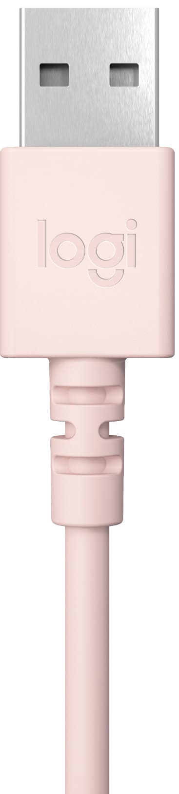 Logitech H390 USB kuulokkeet (vaaleanpunainen)