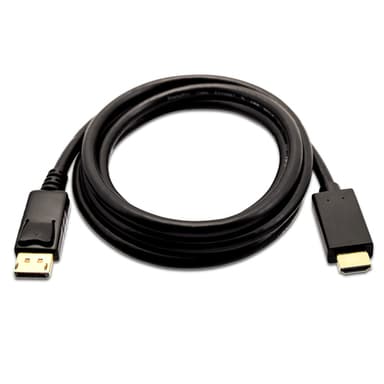 V7 V7MDP2HD-02M-BLK-1E, 2 m, Mini DisplayPort, HDMI, Hankoppling, Hankoppling, Rak
