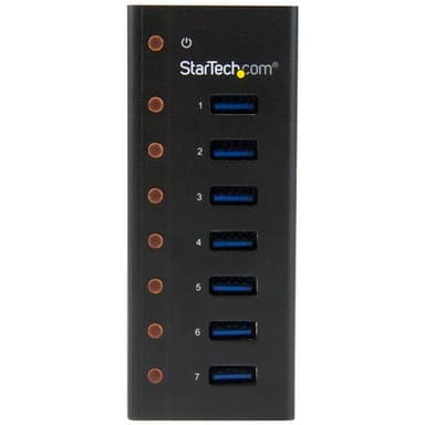 StarTech.com USB 3.0-hubb med 7 portar – skrivbords- eller väggmonterbart met