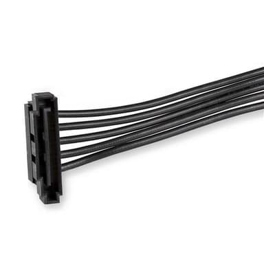 StarTech.com PYO4SATA, 0,4 m, SATA 15-pinninen, 4 x SATA, Uros, Naaras, Musta