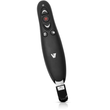 V7 WP1000-24G-19EB, RF, USB, 10,6 m, Musta
