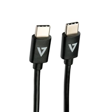 V7 V7USB2C-1M, 1 m, USB C, USB C, USB 2.0, 480 Mbit/s, Musta