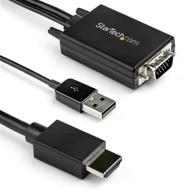 StarTech.com VGA2HDMM3M, 3,048 m, USB Type-A + VGA (D-Sub), HDMI-tyyppi A (vakio