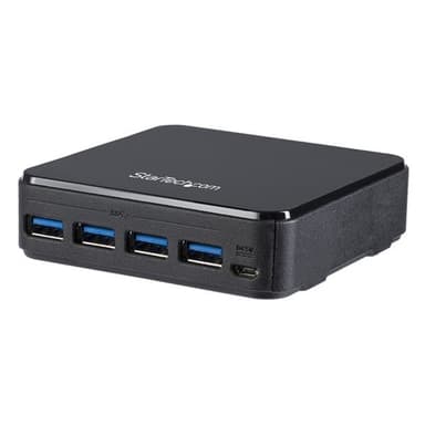 StarTech.com HBS304A24A, 5 Gbit/s, Micro-USB Tyyppi B, Musta, Muovi, CE, FCC, RE