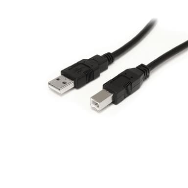 StarTech.com USB2HAB30AC, 9 m, USB A, USB B, USB 2.0, 480 Mbit/s, Musta