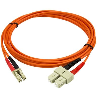 StarTech.com 2 m 50/125 multiläges Duplex-fiberpatchkabel LC - SC, 2 m, OM2, LC, SC