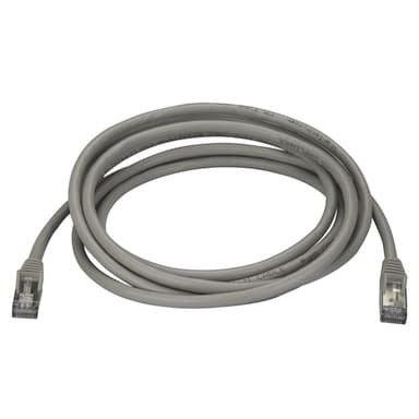 StarTech.com Cat6a Ethernet-kabel - skärmad (STP) - 3 m, grå, 3 m, Cat6a, U/FT