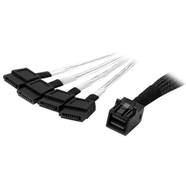 StarTech.com SAS43SAT1M, 1 m, SFF-8643, 4 x SATA, Suora, Suora, Uros/uros