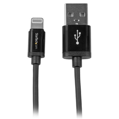 StarTech.com USB till Lightning-kabel - Apple MFi-certifierad - 1 m - Svart, 1 m
