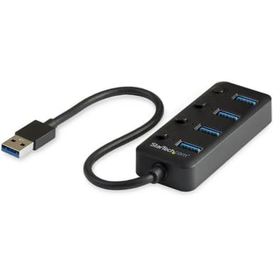 StarTech.com HB30A4AIB, USB 3.2 Gen 1 (3.1 Gen 1) Type-A, USB 3.2 Gen 1 (3.1 Gen