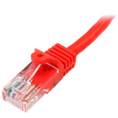 StarTech.com Cat5e Ethernet patchkabel med hakfria RJ45-kontakter - 5 m, Röd, 5