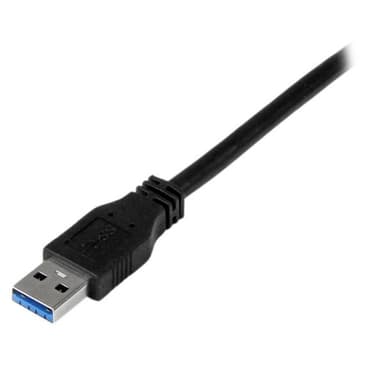 StarTech.com USB3CAB1M, 1 m, USB A, USB B, USB 3.2 Gen 1 (3.1 Gen 1), 5000 Mbit/s, Musta