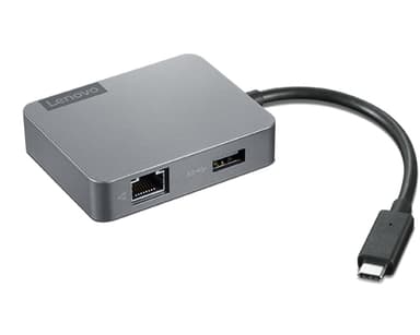 Lenovo 4X91A30366, USB 2.0 Type-C, HDMI, RJ-45, USB Type-C, VGA, Grå, 4K Ultra