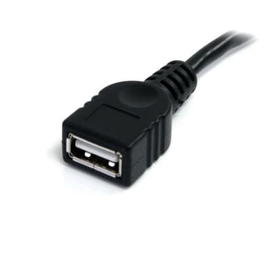 StarTech.com 91 cm svart USB 2.0-förlängningskabel A till A – M/F, 0,91 m, U