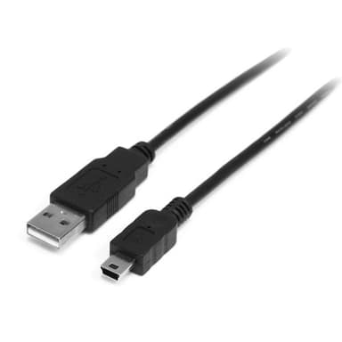 StarTech.com 0.5m USB/Mini USB, 0,5 m, USB A, Mini-USB B, USB 2.0, Uros/uros, Musta