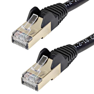 StarTech.com 6ASPAT10MBK, 10 m, Cat6a, S/UTP (STP), RJ-45, RJ-45