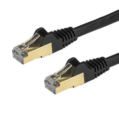 StarTech.com 6ASPAT2MBK, 2 m, Cat6a, U/FTP (STP), RJ-45, RJ-45
