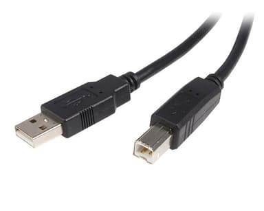 StarTech.com USB2HAB5M, 5 m, USB A, USB B, USB 2.0, 480 Mbit/s, Musta