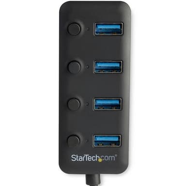 StarTech.com HB30A4AIB, USB 3.2 Gen 1 (3.1 Gen 1) Type-A, USB 3.2 Gen 1 (3.1 Gen