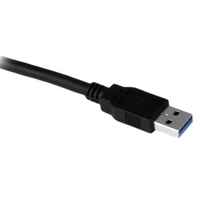 StarTech.com 1,5 m svart SuperSpeed USB 3.0-förlängningskabel till skrivbordet