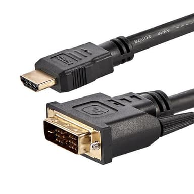 StarTech.com HDMIDVIMM6, 1,8 m, HDMI, DVI-D, Hankoppling, Hankoppling, Rak