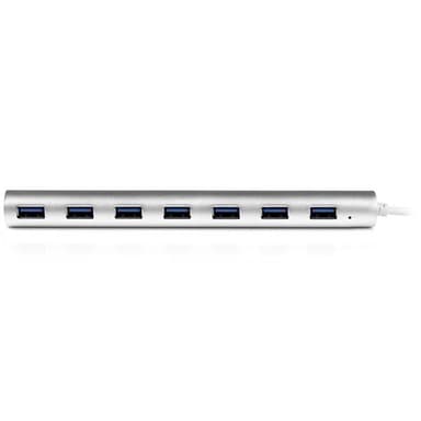 StarTech.com Kompakt USB 3.0-hubb med 7 portar och inbyggd kabel - 5Gbps, USB 3.