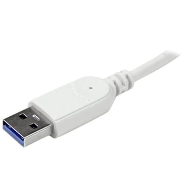 StarTech.com ST3300G3UA, Langallinen, USB, Ethernet, 5000 Mbit/s, Hopea, Valkoinen