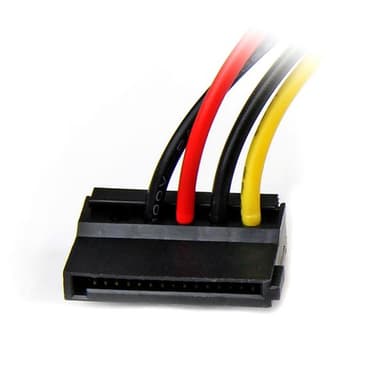 StarTech.com 15 cm 4-stifts Molex till vänstervinklad SATA-strömkabeladapter,