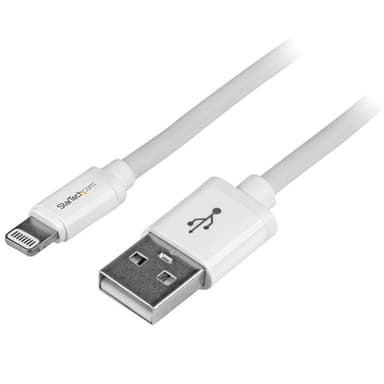 StarTech.com USBLT2MW, 2 m, Lightning, USB A, Uros, Uros, Valkoinen