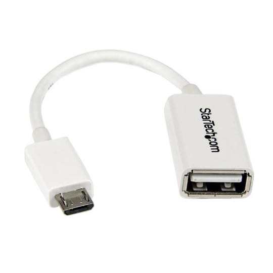 StarTech.com UUSBOTGW, 0,127 m, Micro-USB B, USB A, USB 2.0, Uros/naaras, Valkoinen