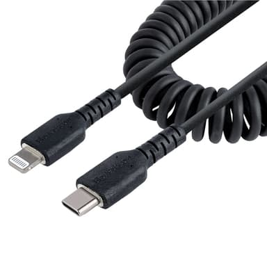 StarTech.com RUSB2CLT1MBC, 1 m, Lightning, USB C, Uros, Uros, Musta