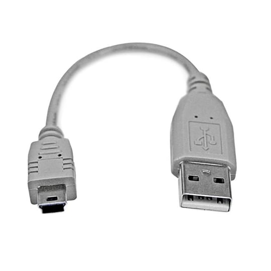 StarTech.com USB2HABM6IN, 0,152 m, USB A, Mini-USB B, USB 2.0, Uros/uros, Harmaa