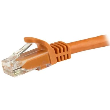StarTech.com Cat6-patchkabel med hakfria RJ45-kontakter – 3 m, orange, 3 m, Ca