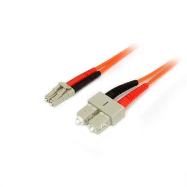 StarTech.com 2 m 50/125 multiläges Duplex-fiberpatchkabel LC - SC, 2 m, OM2, LC, SC