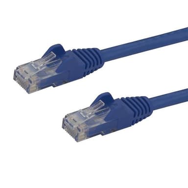 StarTech.com Cat6-patchkabel med hakfria RJ45-kontakter – 3 m, blå, 3 m, Cat6