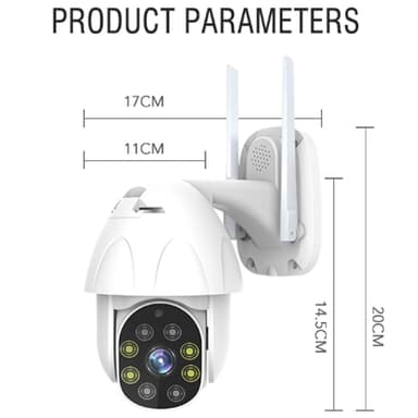 Wi-Fi / IP-ulkokamera, 2 megapikseliä, TUYA comp.