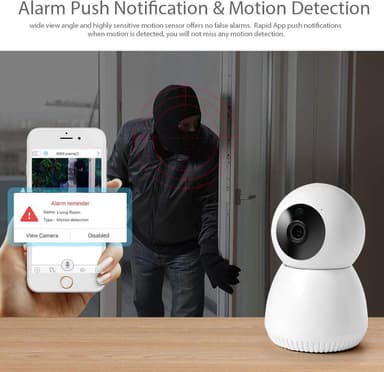 Tuya-yhteensopiva WI-FI IP -kamera 2mp CMOS-kenno