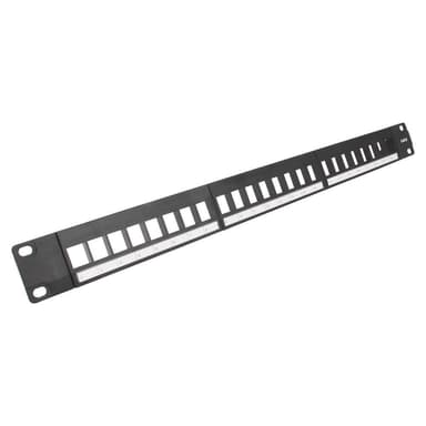 TRIAX Patch Panel 19"" 1U Keystone CAT6 UTP 24 Porttia
