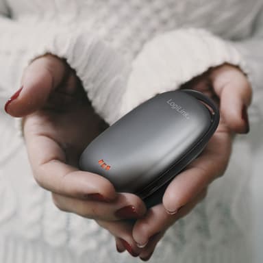 PowerBank käsilämmittimellä 4000mAh Musta