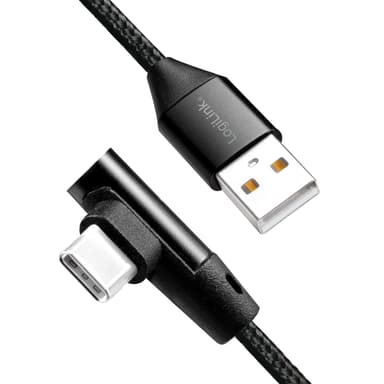 Kulma USB-C-kaapeli USB 2.0 Max 3A 1m