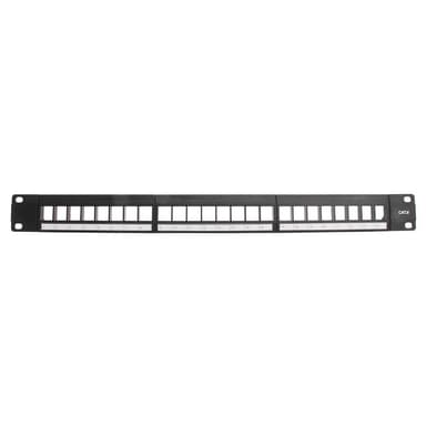 TRIAX Patch Panel 19"" 1U Keystone CAT6 UTP 24 Porttia