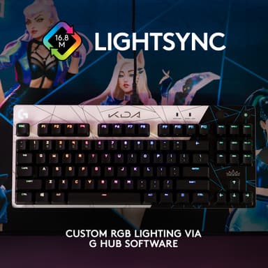 Logitech G Pro LoL K/DA pelinäppäimistö (pohjoismainen)