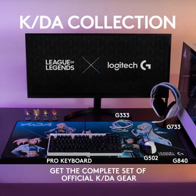 Logitech G Pro LoL K/DA pelinäppäimistö (pohjoismainen)