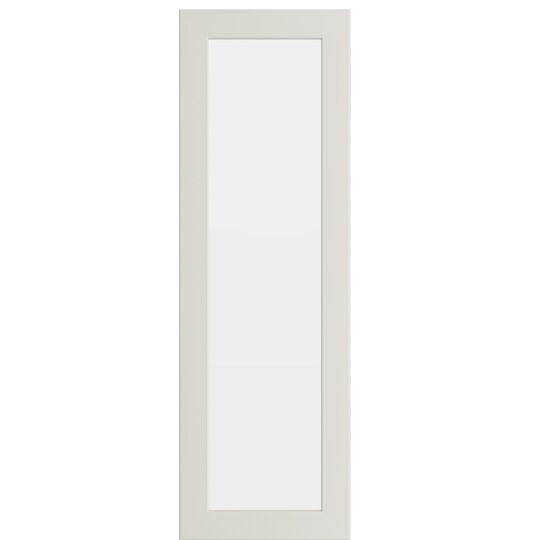 Epoq Trend Warm White lasinen kaapinovi keittiöön 30x92 cm